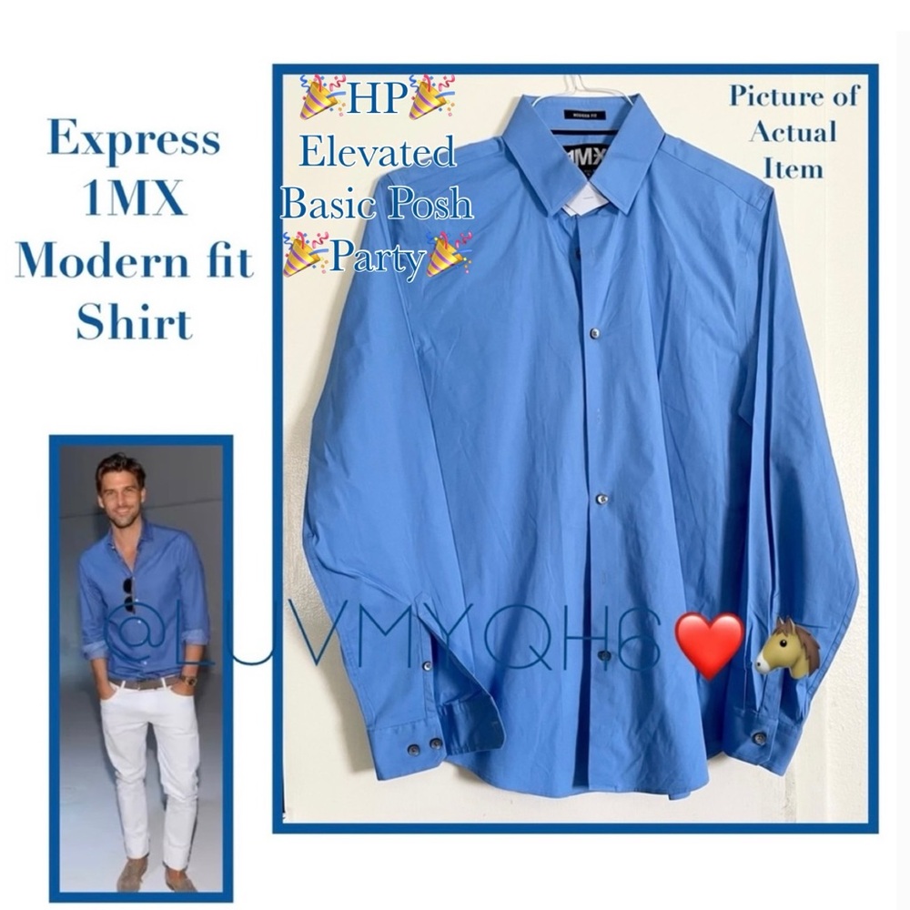 EXPRESS 1MX Modern Fit Shirt🎉HP🎉